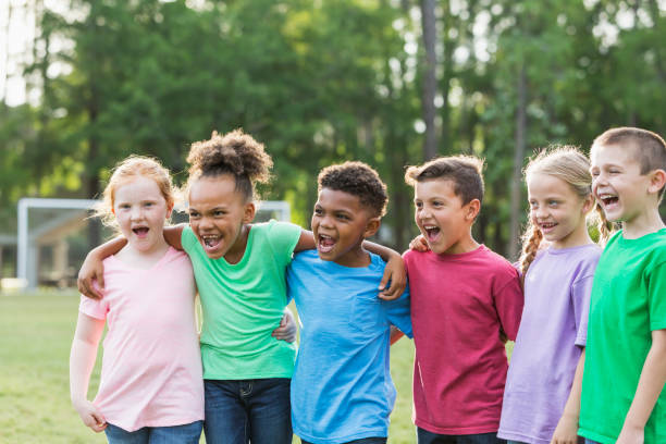 istock Multi-ethnic group of children a the park 844797564