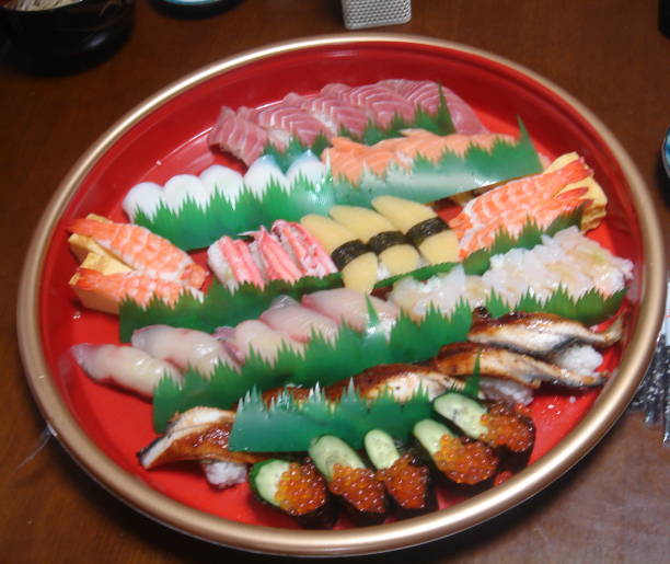 istock sushi at new year's dinner in Japan 844827842