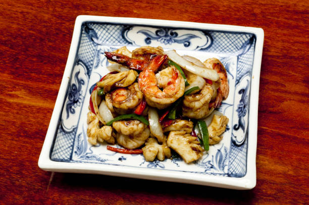 istock Seafood with oyster sauce 844828586