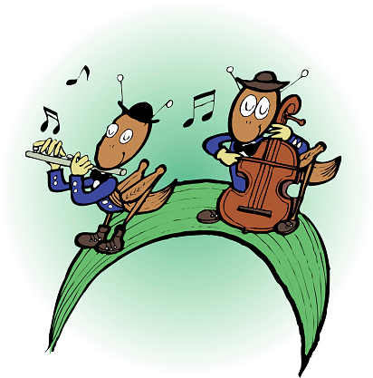 Bug Rachie Bug Orchestra Stock Illustration - Download Image Now - Animal, Arts ...