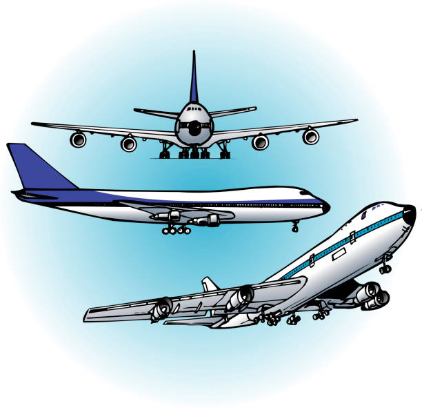 ルフトハンザ ドイツ航空ボーイング 747 - boeing点のイラスト素材／クリップアート素材／マンガ素材／アイコン素材