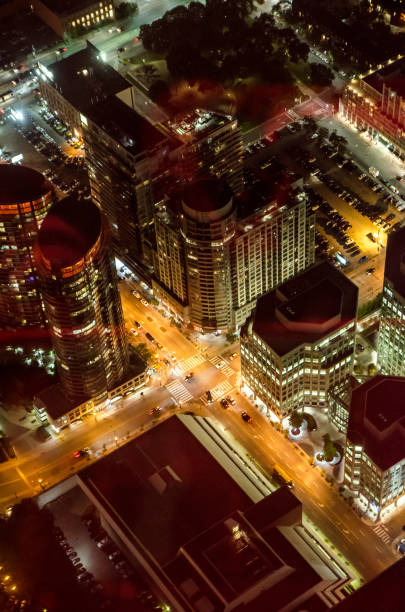 istock Aerial view of Toronto during summer night 844863816