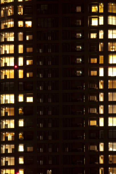 istock High rise apartment buildings at night 844866566
