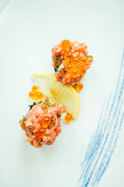 istock Raw and fresh nigiri sushi roll 844868088
