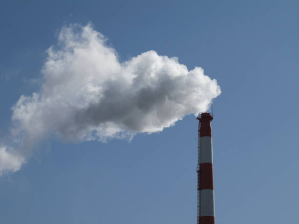 istock Trash to steam incinerator chimney 844896038