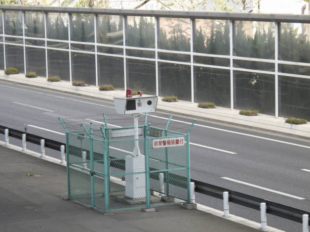 istock Vehicle speed monitoring camera 844901448