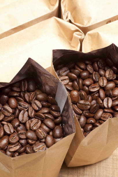 istock Large bag of coins & #8722; coffee & #8722; bean 844901654