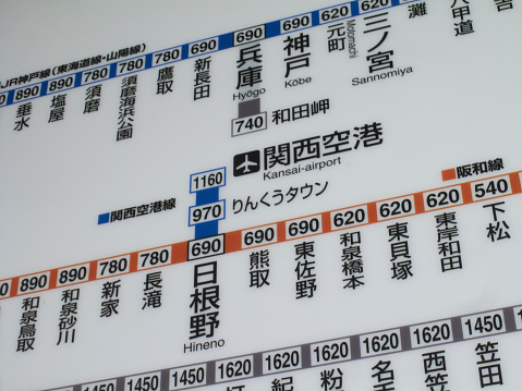 JR West Japan line route map