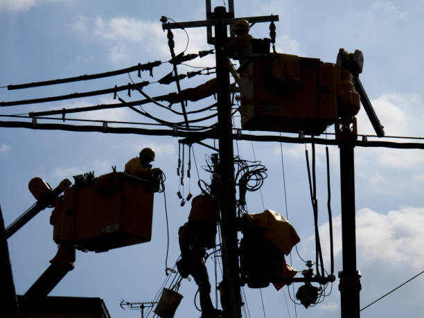 istock The silhouette of the residential Cable construction 844904876