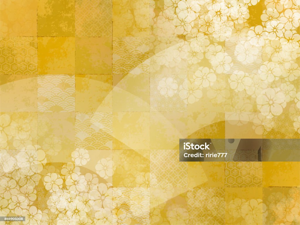 Japanese pattern background It is a beautiful background of Japan Pattern stock illustration