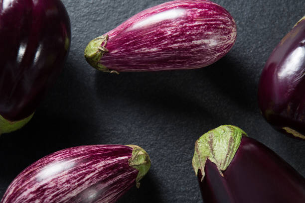 istock Close-up of eggplants 844905206
