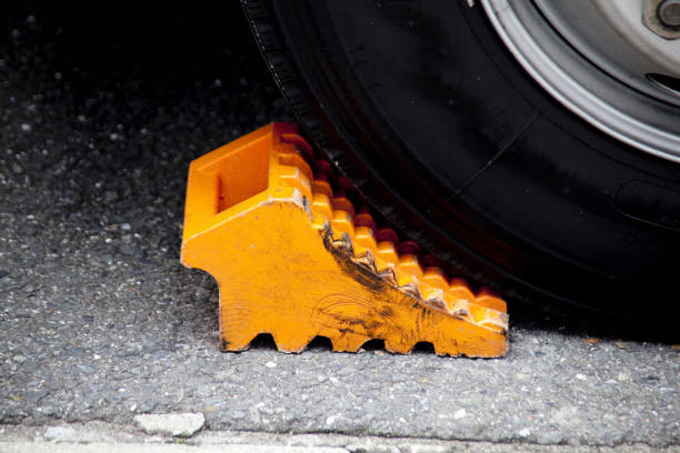 istock Truck wheel Stoppers 844912814