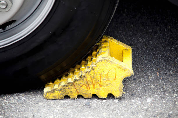 istock Truck wheel Stoppers 844912824
