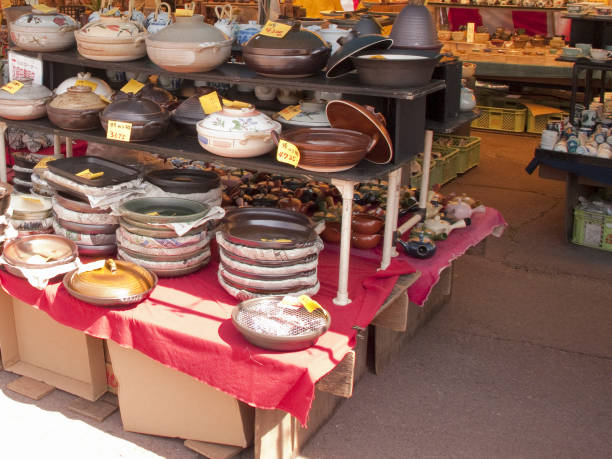 istock Japanese instruments pottery market in 844916764