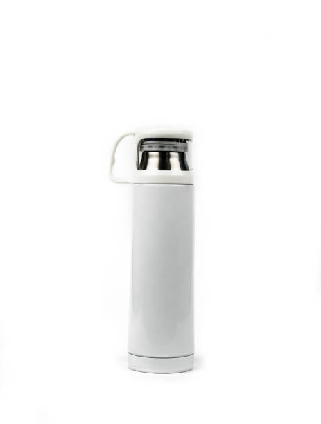istock White thermos bottle isolated on white background with copy space 844927922
