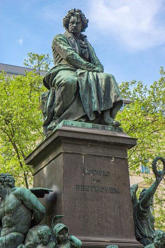 Statue of Ludwig van Beethoven in Vienna, Austria