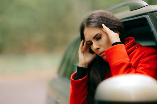 istock Women with Severe Headache Suffering from Motion Sickness 844973838