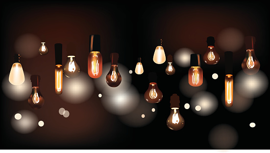vector image, realistic lights