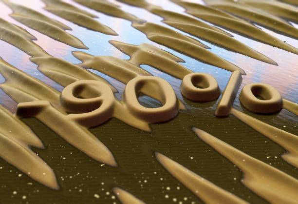 Ninety percent reduction written on sand.