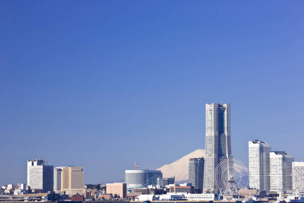 istock Minato Mirai 21 buildings and Mt Fuji 845064838