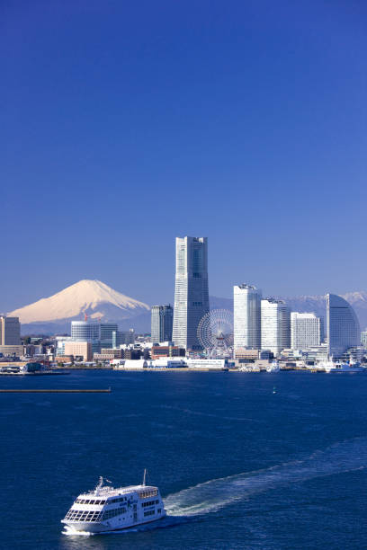 istock Minato Mirai 21 buildings and Mt Fuji 845065258