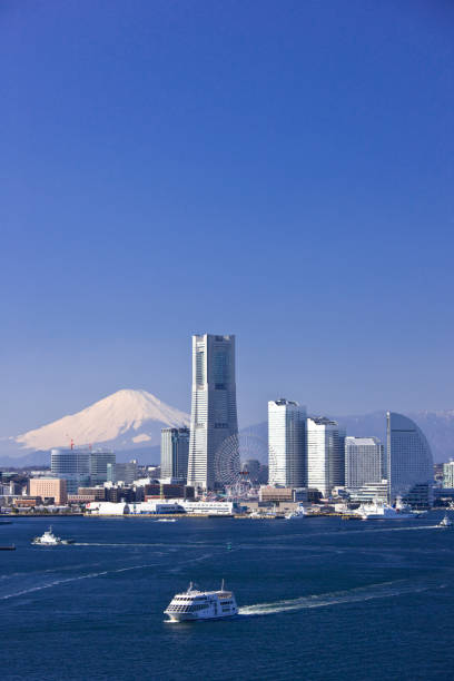 istock Minato Mirai 21 buildings and Mt Fuji 845066980