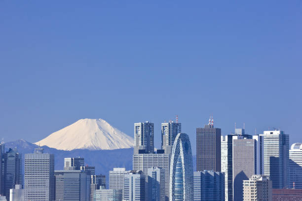 istock Shinjuku skyscrapers and Mt. Fuji 845069130