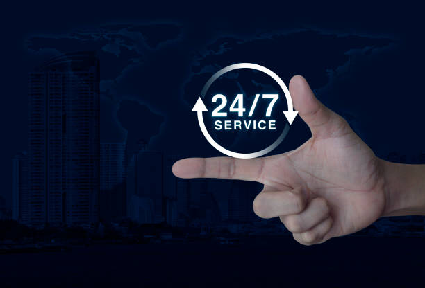 istock Full time service concept, Elements of this image furnished by NASA 845069372