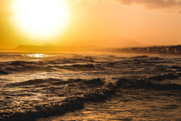 istock Sunrise over beach in Rethimnon, Crete, Greece 845070988