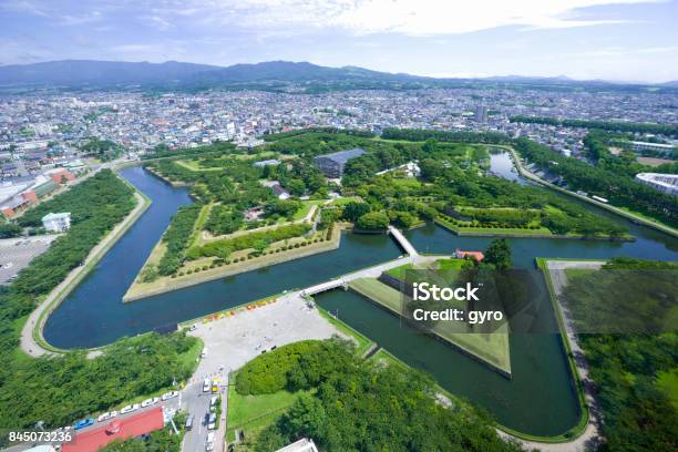 Goryokaku Park Goryokaku Tower Observation Room Stock Photo - Download Image Now - Hakodate, Goryokaku, Summer