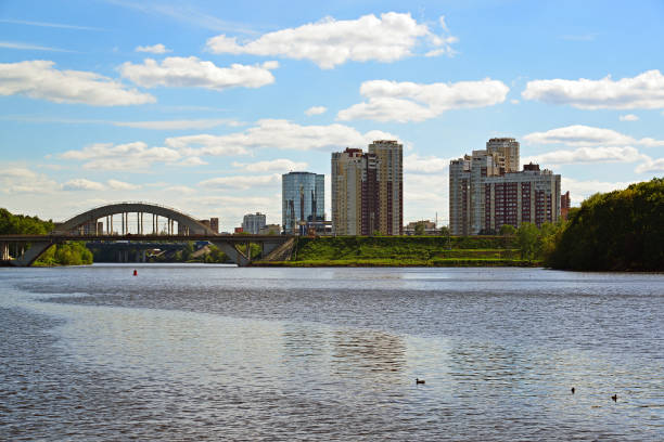 istock railway bridge across the Moscow Canal in Khimki, Russia 845093708