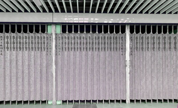 istock Shop metal shutters 845095990