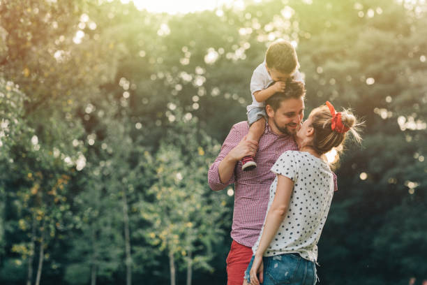 istock Happy family in the park 845097984