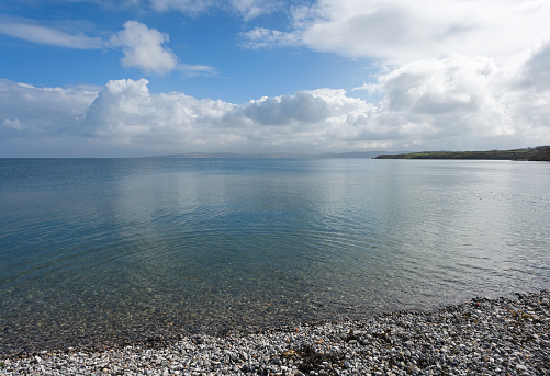 Clear blue sea at Moelfre, Anglesey, North Wales