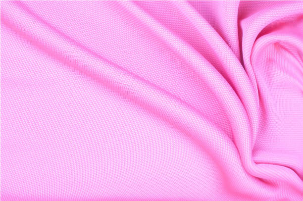 istock The texture of the silk fabric, soft pink 845107686