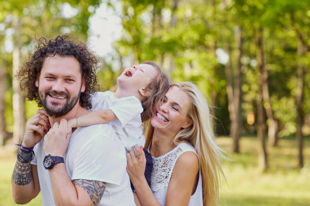 istock Happy family in the park. 845113772