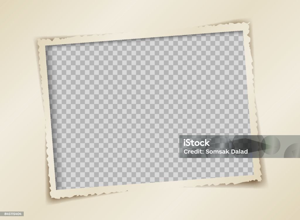 Paper Photo Frame Vector Paper Retro Photo Frame Vector Design Stock Illustration - Download ...
