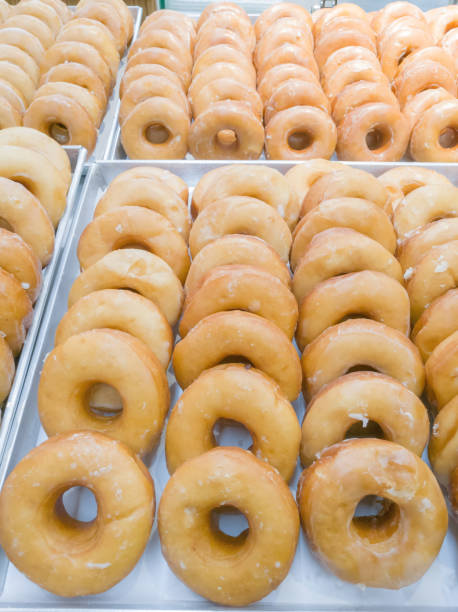 istock Various donuts sale in a super market. 845120688