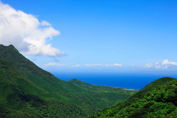 Yakushima Island, sea and mountains