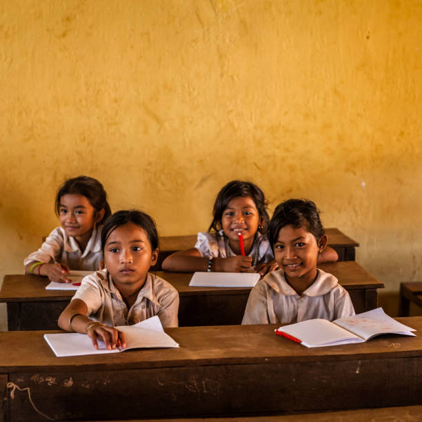 istock Cambodian school children during class, Tonle Sap, Cambodia 845129846