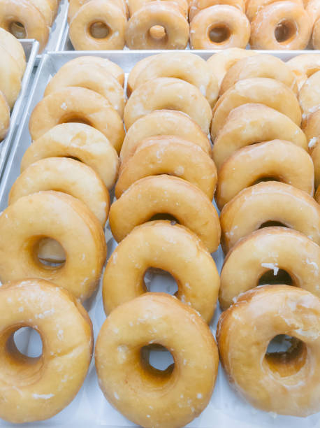 istock Various donuts sale in a super market. 845130682