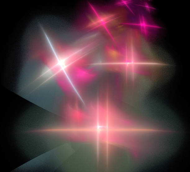 istock image of one Digital Fractal on Black Color 845133908