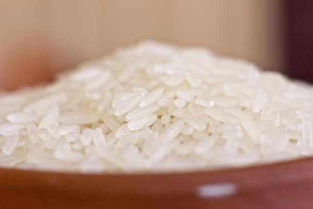 istock White rice in the clay bowl 845134534