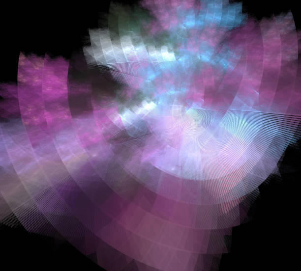 istock image of one Digital Fractal on Black Color 845138412