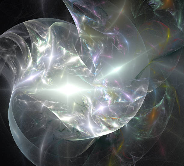 istock image of one Digital Fractal on Black Color 845142400