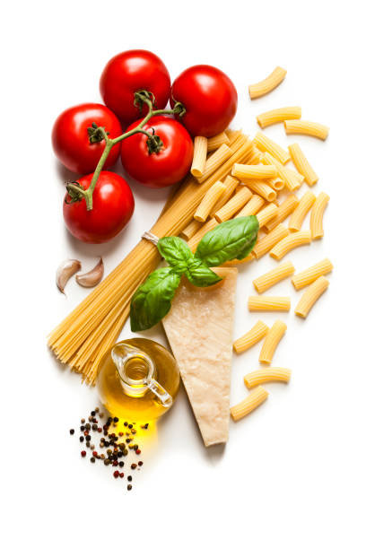 istock Ingredients for cooking Italian pasta 845145394