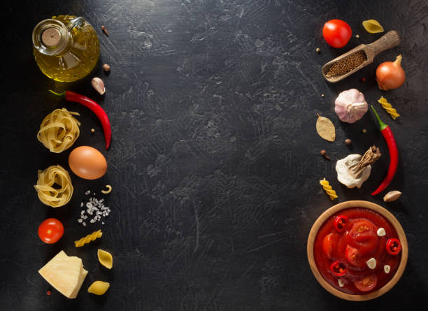 istock Tomato sauce on wooden background 845146168