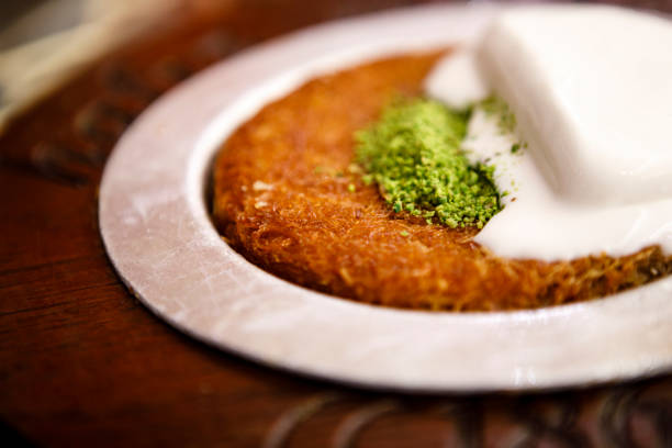 istock Kanafeh cheesecake, Turkish traditional dessert 845163960