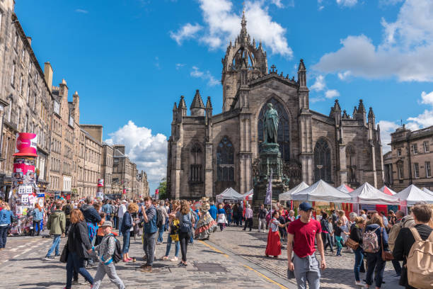 Edinburgh Fringe Festival 2017 stock photo