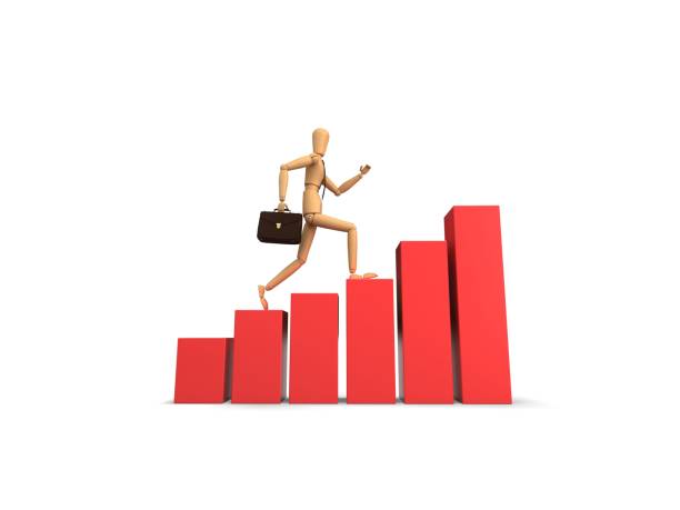 istock Businessman growth arrow symbol 845164760